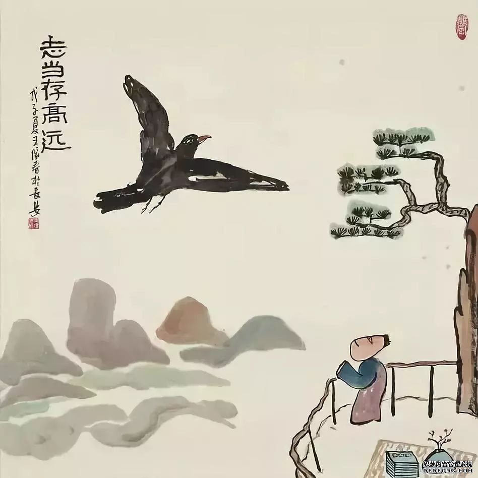 哲理水墨画：赠人玫瑰，手有余香