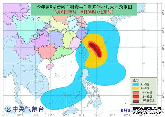 预警！今年第9号台风利奇马加强为超强台风