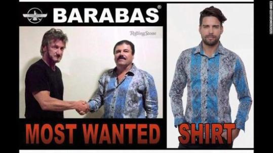 被捕墨西哥大毒枭所穿衬衫爆红 设计师:卖疯了