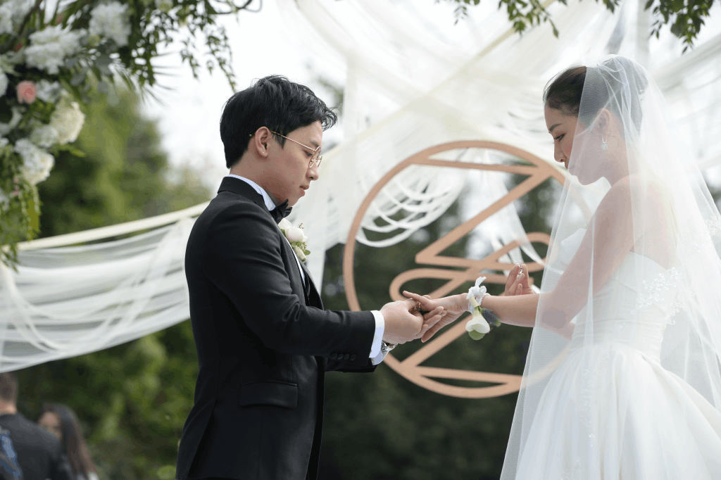 奥运五金王邹凯周捷浪漫大婚 组颜值最高伴娘团